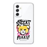 Manitoba Samsung Galaxy A25 Uyumlu Street Rules Tasarımlı Şeffaf Telefon Kılıfı, Çok Renkli
