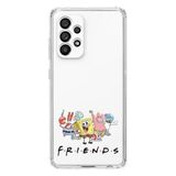 Manitoba Samsung Galaxy A33 ile Uyumlu Friends Tasarımlı Baskılı Şeffaf Telefon Kılıfı