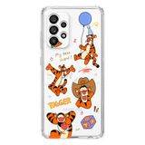 Manitoba Samsung Galaxy A33 ile Uyumlu Tigger Tasarımlı Baskılı Şeffaf Telefon Kılıfı