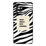 Manitoba Samsung Galaxy A33 ile Uyumlu Treat People With Kindness Tasarımlı Şeffaf Telefon Kılıfı