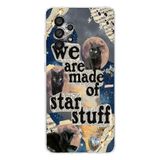 Manitoba Samsung Galaxy A33 ile Uyumlu We Are Made Of Star Stuff Tasarımlı Şeffaf Telefon Kılıfı, Çok Renkli