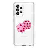 Manitoba Samsung Galaxy A33 ile Uyumlu Zarlar Tasarımlı Baskılı Şeffaf Telefon Kılıfı