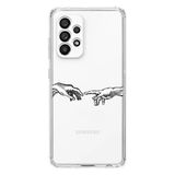 Manitoba Samsung Galaxy A33 Uyumlu Eller Tasarımlı Şeffaf Telefon Kılıfı