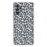 Manitoba Samsung Galaxy A33 Uyumlu Leopar Desen Tasarımlı Şeffaf Telefon Kılıfı, Çok Renkli