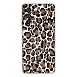 Manitoba Samsung Galaxy A33 Uyumlu Leopar Tasarımlı Baskılı Şeffaf Telefon Kılıfı