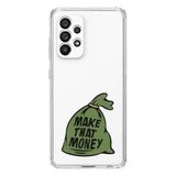 Manitoba Samsung Galaxy A33 Uyumlu Make That Money Tasarımlı Şeffaf Telefon Kılıfı