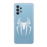 Manitoba Samsung Galaxy A33 Uyumlu Örümcek Logo Tasarımlı Baskılı Şeffaf Telefon Kılıfı