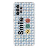 Manitoba Samsung Galaxy A33 Uyumlu Smile Tasarımlı Şeffaf Telefon Kılıfı, Çok Renkli