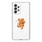 Manitoba Samsung Galaxy A33 Uyumlu Take Risk Tasarımlı Şeffaf Telefon Kılıfı, Çok Renkli, Silikon