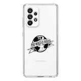 Manitoba Samsung Galaxy A33 Uyumlu The World Is Yours Tasarımlı Baskılı Şeffaf Telefon Kılıfı