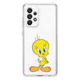 Manitoba Samsung Galaxy A33 Uyumlu Tweety Tasarımlı Baskılı Şeffaf Telefon Kılıfı