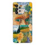 Manitoba Samsung Galaxy A33 Uyumlu Van Gogh Tasarımlı Baskılı Şeffaf Telefon Kılıfı