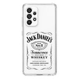 Manitoba Samsung Galaxy A33 Uyumlu Whiskey Tasarımlı Şeffaf Telefon Kılıfı, Silikon, Çok Renkli