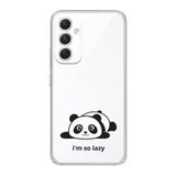Manitoba Samsung Galaxy A54 ile Uyumlu Panda Tasarımlı Şeffaf Telefon Kılıfı