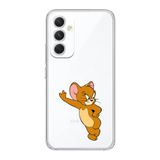 Manitoba Samsung Galaxy A54 Uyumlu Jerry Tasarımlı Baskılı Şeffaf Telefon Kılıfı