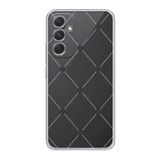 Manitoba Samsung Galaxy A55 ile Uyumlu Kurdeleler Tasarımlı Baskılı Şeffaf Telefon Kılıfı