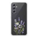 Manitoba Samsung Galaxy A56 Uyumlu Baskılı Yumuşak Silikon Şeffaf Telefon Kılıfı, Çiçek Desen
