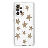 Manitoba Samsung Galaxy A73 ile Uyumlu Baskılı Yumuşak Silikon Şeffaf Telefon Kılıfı, Leopar Desen