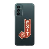 Manitoba Samsung Galaxy M13 / M23 Uyumlu Exit Tasarımlı Baskılı Şeffaf Telefon Kılıfı