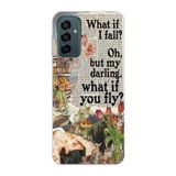 Manitoba Samsung Galaxy M13 / M23 Uyumlu What If Tasarımlı Baskılı Şeffaf Telefon Kılıfı