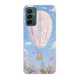 Manitoba Samsung Galaxy M13/M23 Uyumlu Baskılı Yumuşak Silikon Şeffaf Telefon Kılıfı, Sıcak Hava Balonu Desen