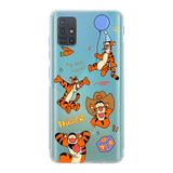 Manitoba Samsung Galaxy M31S Uyumlu Tigger Tasarımlı Baskılı Şeffaf Telefon Kılıfı