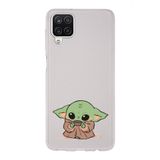 Manitoba Samsung Galaxy M33 ile Uyumlu Baby Yoda Tasarımlı Baskılı Şeffaf Telefon Kılıfı