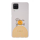 Manitoba Samsung Galaxy M33 ile Uyumlu Believe Tasarımlı Baskılı Şeffaf Telefon Kılıfı