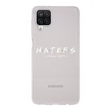 Manitoba Samsung Galaxy M33 ile Uyumlu Haters Tasarımlı Şeffaf Telefon Kılıfı, Silikon, Çok Renkli