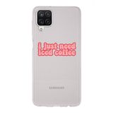 Manitoba Samsung Galaxy M33 ile Uyumlu Iced Coffee Tasarımlı Şeffaf Telefon Kılıfı