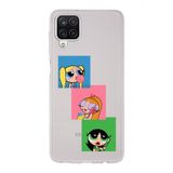 Manitoba Samsung Galaxy M33 ile Uyumlu Powerpuff Girls Tasarımlı Şeffaf Telefon Kılıfı, Çok Renkli
