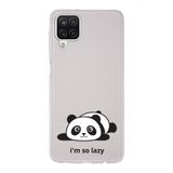 Manitoba Samsung Galaxy M33 Uyumlu Baskılı Yumuşak Silikon Şeffaf Telefon Kılıfı, Panda Desen