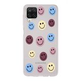 Manitoba Samsung Galaxy M33 Uyumlu Baskılı Yumuşak Silikon Şeffaf Telefon Kılıfı, Smiley Desen