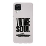 Manitoba Samsung Galaxy M33 Uyumlu Baskılı Yumuşak Silikon Şeffaf Telefon Kılıfı, Vintage Soul Desen