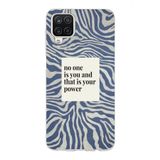 Manitoba Samsung Galaxy M33 Uyumlu Baskılı Yumuşak Silikon Telefon Kılıfı, Desen, Mavi-Beyaz