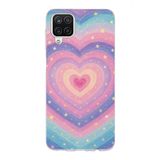Manitoba Samsung Galaxy M33 Uyumlu Baskılı Yumuşak Silikon Telefon Kılıfı, Kalp ve Yıldız Deseni