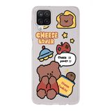 Manitoba Samsung Galaxy M33 Uyumlu Cheese Lover Tasarımlı Şeffaf Telefon Kılıfı, Çok Renkli