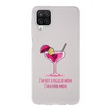 Manitoba Samsung Galaxy M33 Uyumlu Cool Mom Tasarımlı Şeffaf Telefon Kılıfı, Çok Renkli