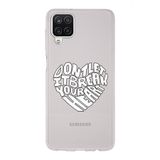 Manitoba Samsung Galaxy M33 Uyumlu, Dont Let It Tasarımlı, Şeffaf Telefon Kılıfı