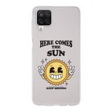 Manitoba Samsung Galaxy M33 Uyumlu Keep Shining Tasarımlı Şeffaf Telefon Kılıfı, Çok Renkli