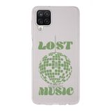 Manitoba Samsung Galaxy M33 Uyumlu Lost Music Tasarımlı Şeffaf Telefon Kılıfı, Çok Renkli