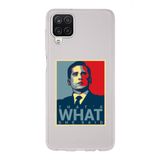 Manitoba Samsung Galaxy M33 Uyumlu Michael Scott Tasarımlı Baskılı Şeffaf Telefon Kılıfı