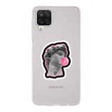 Manitoba Samsung Galaxy M33 Uyumlu Michelangelo Tasarımlı Şeffaf Telefon Kılıfı, Silikon, Çok Renkli