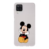 Manitoba Samsung Galaxy M33 Uyumlu Mickey Tasarımlı Şeffaf Telefon Kılıfı, Çok Renkli