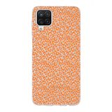Manitoba Samsung Galaxy M33 Uyumlu Turuncu Leopar Tasarımlı Baskılı Şeffaf Telefon Kılıfı