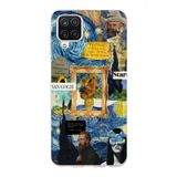 Manitoba Samsung Galaxy M33 Uyumlu Van Gogh Tasarımlı Şeffaf Telefon Kılıfı, Çok Renkli