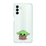 Manitoba Samsung Galaxy M34 5G ile Uyumlu Baby Yoda Tasarımlı Baskılı Şeffaf Telefon Kılıfı