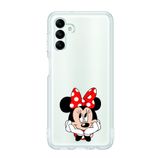 Manitoba Samsung Galaxy M34 5G ile Uyumlu Minnie Mouse Tasarımlı Baskılı Şeffaf Telefon Kılıfı
