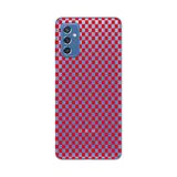 Manitoba Samsung Galaxy M52 ile Uyumlu Dama Desen Tasarımlı Baskılı Şeffaf Telefon Kılıfı, Çok Renkli