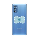 Manitoba Samsung Galaxy M52 Uyumlu Kalp Yara Bandı Tasarımlı Baskılı Şeffaf Telefon Kılıfı